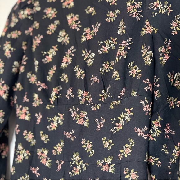 New AFRM Floral Long Sleeve Maxi Dress S - Picture 6 of 16